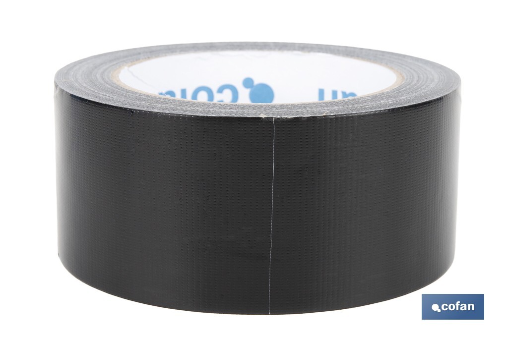 CINTA AMERICANA NEGRA 190 MICRAS 50 MM X 25 M