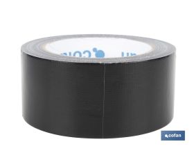 CINTA AMERICANA NEGRA 190 MICRAS 50 MM X 25 M