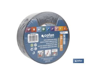 CINTA AMERICANA NEGRA 190 MICRAS 50 MM X 50 M