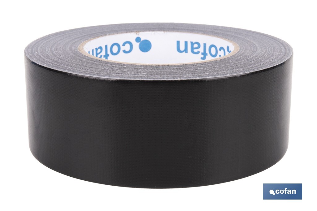 CINTA AMERICANA NEGRA 190 MICRAS 50 MM X 50 M