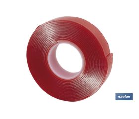 CINTA DOBLE CARA EXTRAFUERTE BRICOFAN 19 MM X 3 M