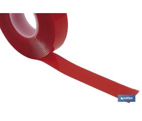 CINTA DOBLE CARA EXTRAFUERTE BRICOFAN 19 MM X 10 M