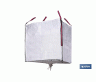 Big Bag | Para escombros | Color blanco | Medidas 90 x 90 x 90 cm | Con válvula de descarga