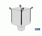 BIG BAG ESCOMBROS 90X90X90CMS BLANCO C/VALV.DESCARGA