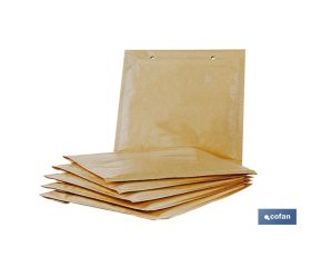 Pack 5 sobres | Papel Kraft con burbuja | Varias medidas | Color marrón