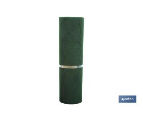 Malla de PVC | Hueco cuadrado de 5 mm | Color verde | Medida 1 x 25 m
