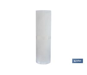 Malla de PVC | Hueco cuadrado de 5 mm | Color blanco | Medida 1 x 25 m