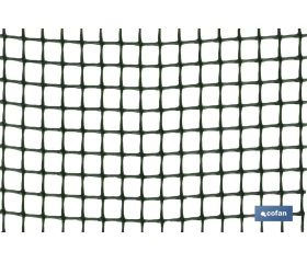 MALLA PLAST. CUADRADA JARDIN 10mm VERDE 1x25m