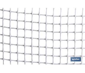 MALLA PLAST. CUADRADA JARDIN 10mm BLANCO 1x25m