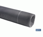 MALLA PLAST. CUADRADA JARDIN 10mm GRIS PLATA 1x25m
