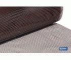 Malla de PVC| Hueco cuadrado de 10 mm | Color marrón |Medida 1 x 25 m
