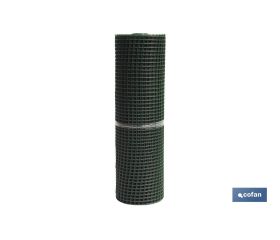 MALLA PLAST. CUADRADA JARDIN 20mm VERDE 1x25m