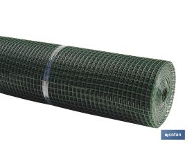 MALLA PLAST. CUADRADA JARDIN 20mm VERDE 1x25m