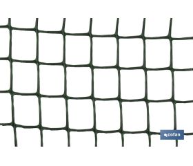 MALLA PLAST. CUADRADA JARDIN 20mm VERDE 1x25m