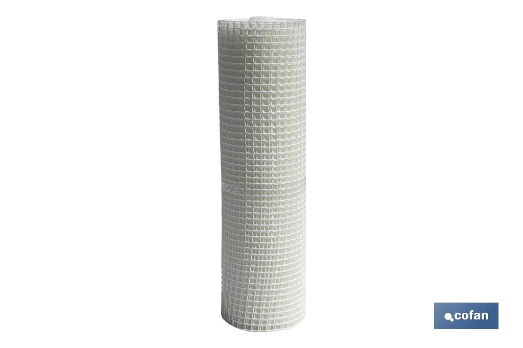 MALLA PLAST. CUADRADA JARDIN 20mm BLANCO 1x25m