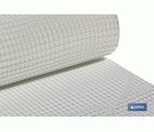 Malla de PVC | Hueco cuadrado de 20 mm | Color blanco | Medida 1 x 25 m