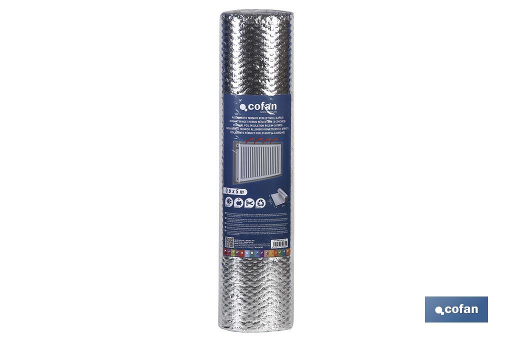 AISLAMIENTO TERMICO REFLEXIVO (4 CAPAS) 0,6X5 M