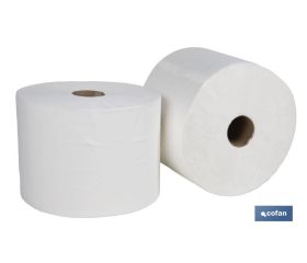 BOBINA CELULOSA EXTRA-LAMINADA VIRGEN 2 CAPAS 3K. 287 MT(2ROLLOS).