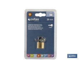 CANDADO DE LATÓN QUALITY PLUS 25MM