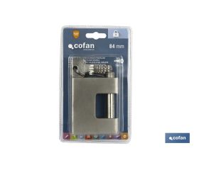 CANDADO EXTRA ACERO BLINDADO NIQUELADO 84MM