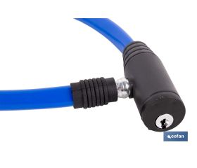 CANDADO DE BICICLETA CON CABLE DE ACERO Ø5 MM 500 MM