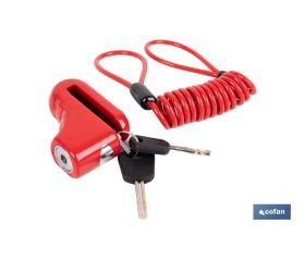 CANDADO DE FRENO DE DISCO BULÓN Ø5,5 MM CON CABLE