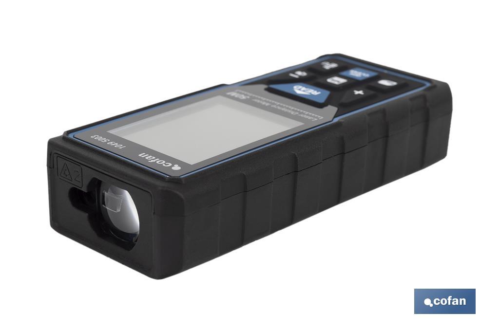 MEDIDOR DISTANCIAS LÁSER 50 M 6 FUNCIONES