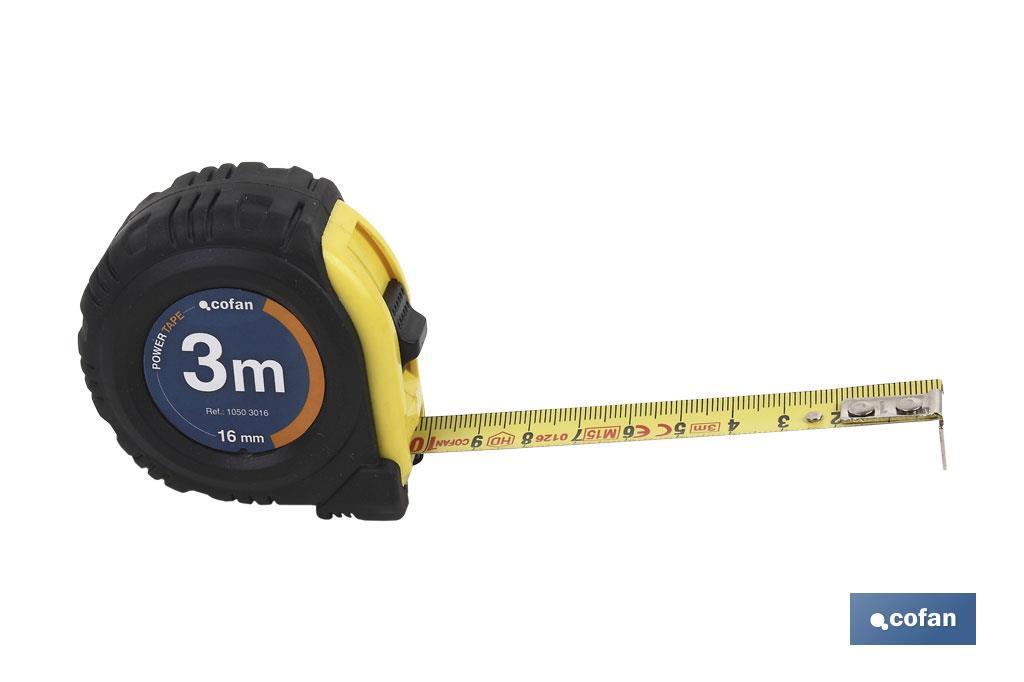 FLEXÓMETRO PROTEC. GOMA 16 MM X 3 M