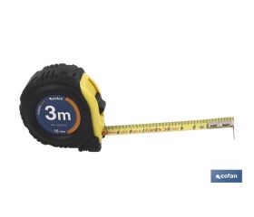 FLEXÓMETRO PROTEC. GOMA 16 MM X 3 M