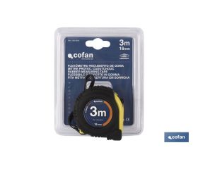 FLEXÓMETRO PROTEC. GOMA 16 MM X 3 M