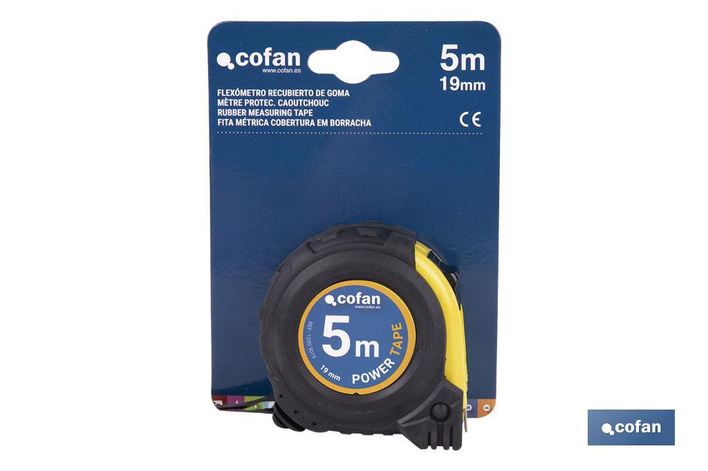 FLEXÓMETRO PROTEC. GOMA 19 MM X 5 M
