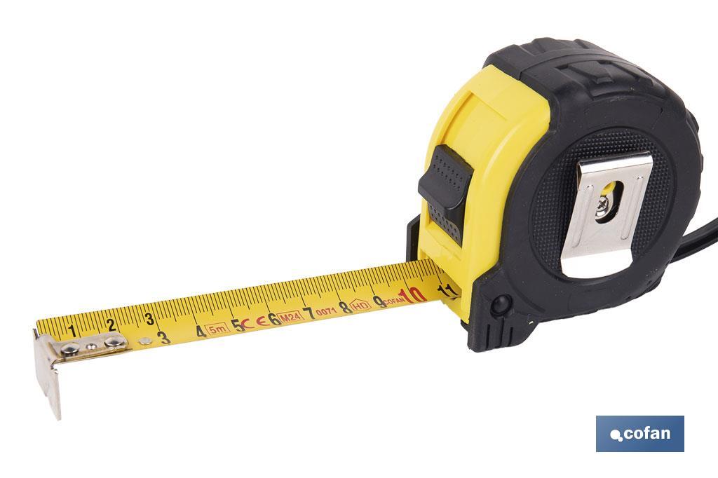 FLEXÓMETRO PROTEC. GOMA 25 MM X 5 M