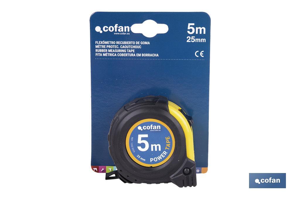 FLEXÓMETRO PROTEC. GOMA 25 MM X 5 M