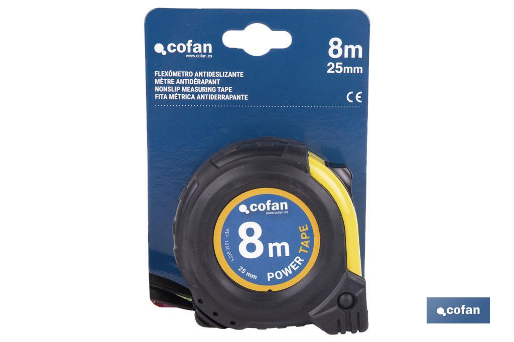 FLEXÓMETRO PROTEC. GOMA 25 MM X 8 M