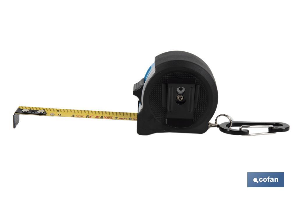 FLEXÓMETRO STANDARD + MOSQUETÓN 16 MM X 2 M