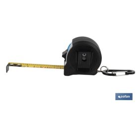 FLEXÓMETRO STANDARD + MOSQUETÓN 16 MM X 2 M