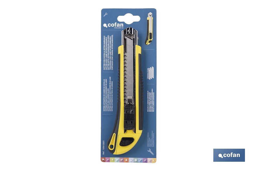 CUTTER CUCHILLA INTERCAMBIABLE (18 MM)