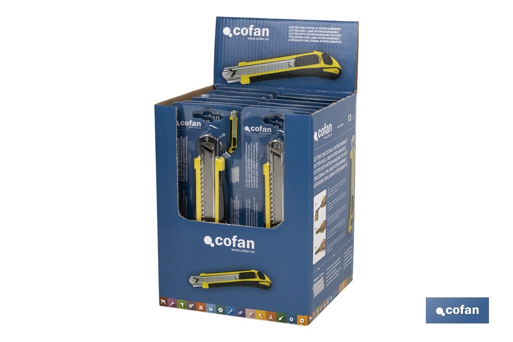 CUTTER CUCHILLA INTERCAMBIABLE (18 MM)