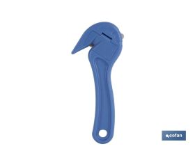 Cúter especial para flejes | La cuchilla oculta proporciona mayor seguridad | Diseño de pico de loro