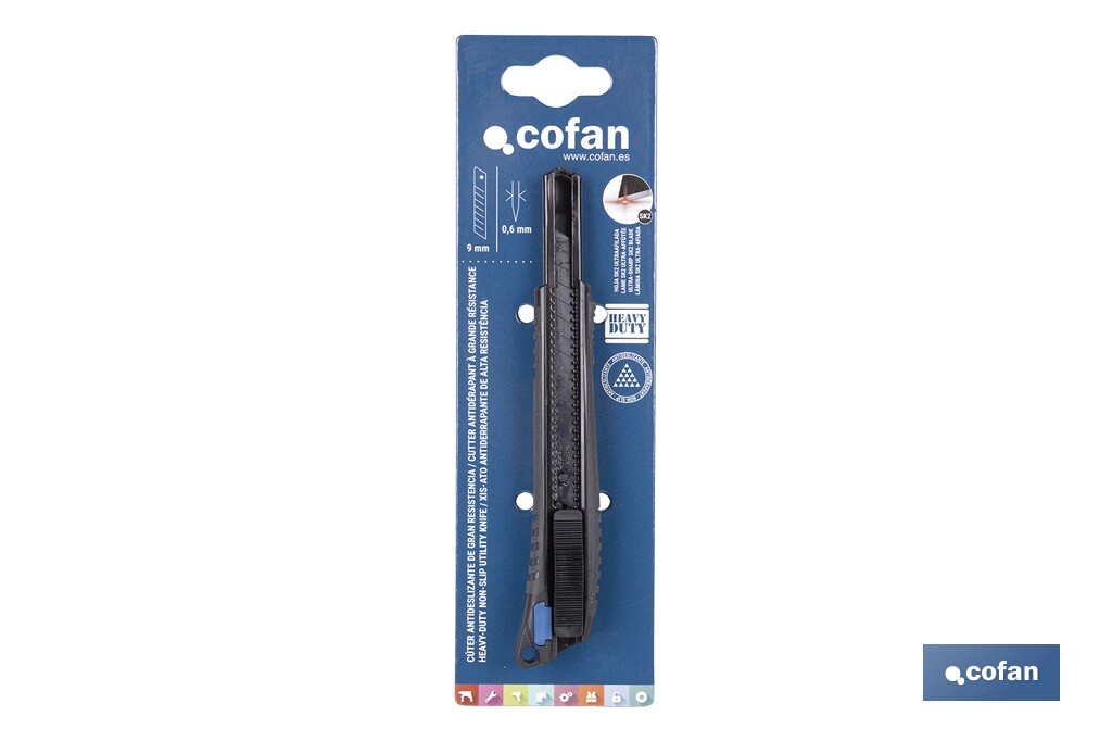 CÚTER ANTIDESLIZANTE HEAVY DUTY 9 MM