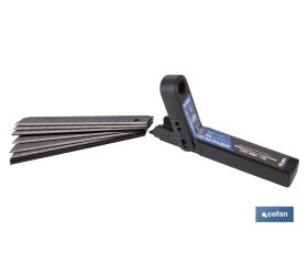 RECAMBIO 10 UDS. HOJA NEGRA SK2 65HRC PARA CÚTER 9 X 80 X 0,6 MM