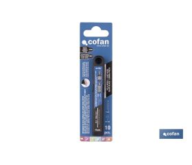 RECAMBIO 10 UDS. HOJA NEGRA SK2 65HRC PARA CÚTER 9 X 80 X 0,6 MM