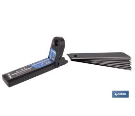 RECAMBIO 10 UDS. HOJA NEGRA SK2 65HRC PARA CÚTER 18 X 100 X 0,7 MM