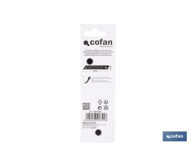 RECAMBIO 10 UDS. HOJA NEGRA SK2 65HRC PARA CÚTER 18 X 100 X 0,7 MM