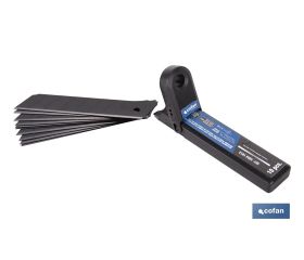 RECAMBIO 10 UDS. HOJA NEGRA SK2 65HRC PARA CÚTER 25 X 126 X 0,7 MM