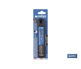 RECAMBIO 10 UDS. HOJA NEGRA SK2 65HRC PARA CÚTER 25 X 126 X 0,7 MM
