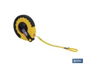 Cinta Métrica | Fabricada en fibra de vidrio y ABS | Medidas de 20,30 y 50 metros