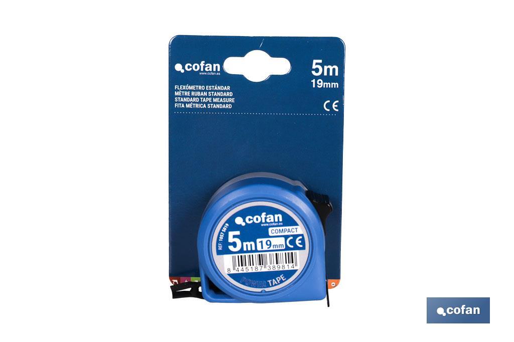 FLEXÓMETRO ESTÁNDAR 19 MM X 5 M