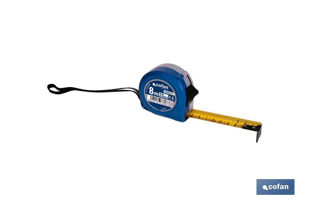 FLEXÓMETRO ESTÁNDAR 25 MM X 8 M