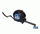 FLEXÓMETRO HOJA NEGRA DOBLE CARA 19 MM X 3 M